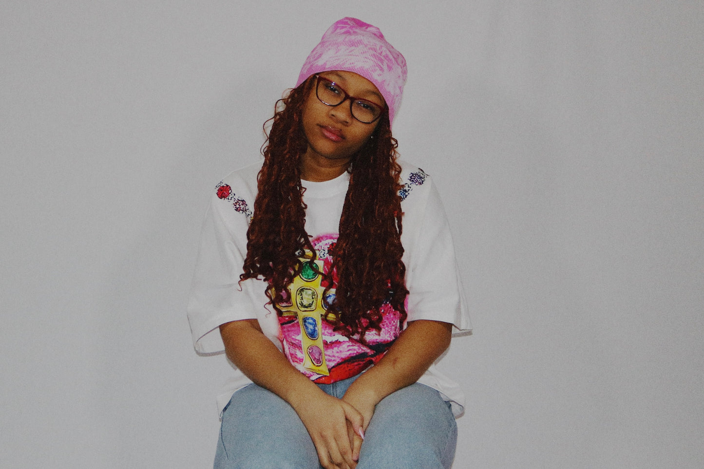 Pink Graffiti Beanie